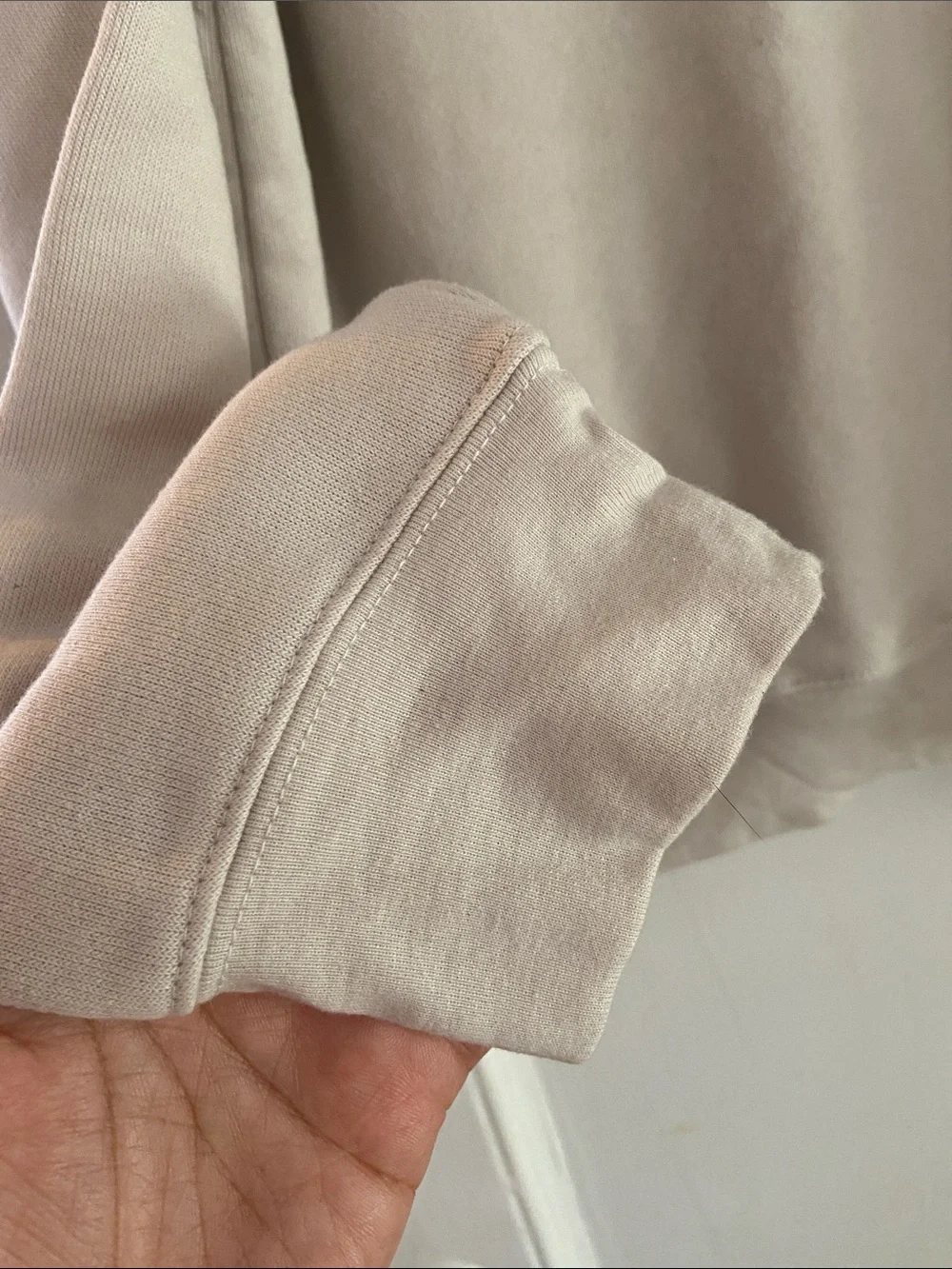 Diane Von Furstenberg Neutral Beige Cozy Sweatshirt